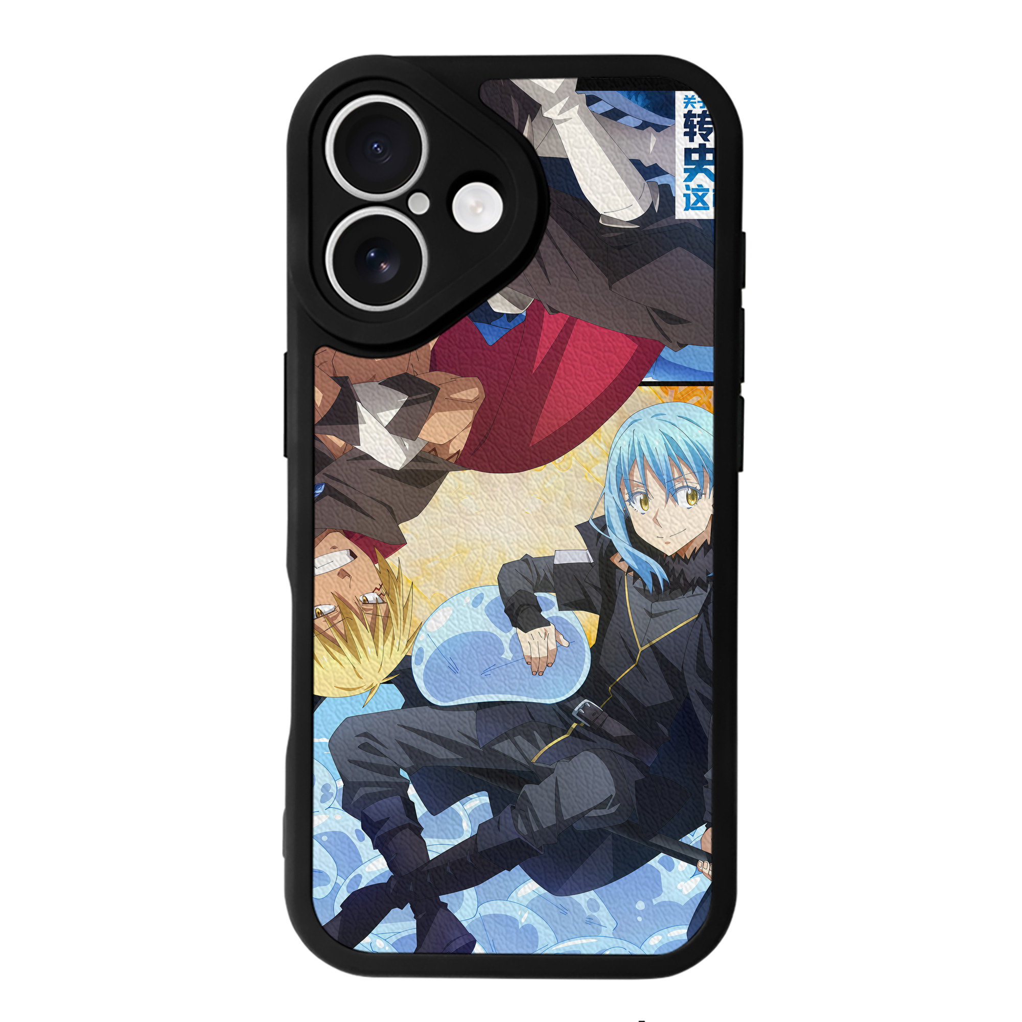 （画像用） 転スラ Regarding Reincarnated to Slime 【iPhone 16シリーズ対応】シリコンスマホケース（レザー調） 材質：シリコン